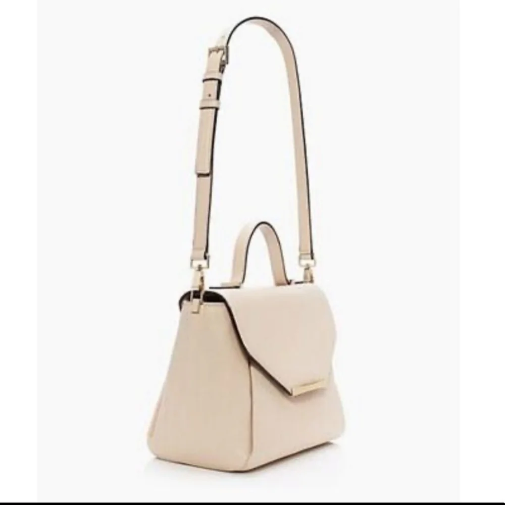 KATE SPADE CREMA DE VIE PALERMO ASTOR ROW LEATHER SATCHEL